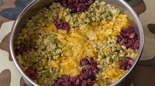 Салат на 23 февраля Маскировка