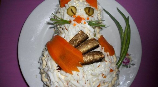 Салат Удачная рыбалка