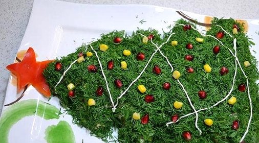 Салат в виде елки
