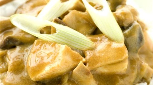 Рис с курицей, грибами и трюфелями