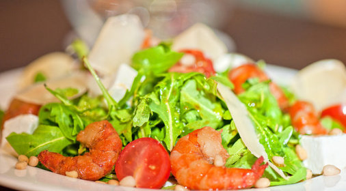 Салат с креветками за 10 минут