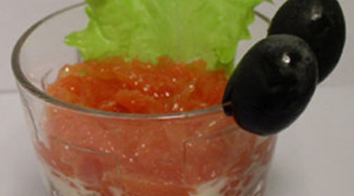 Салат из грейпфрута с тунцом