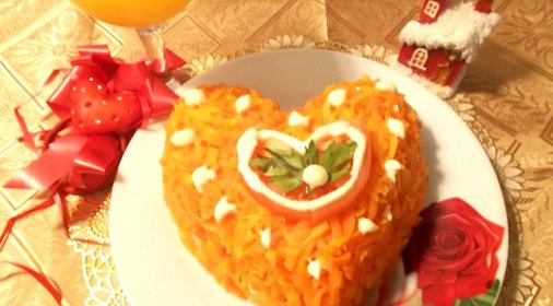 Салат Огненное сердце