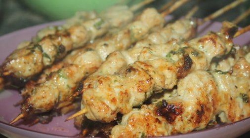 Тайские шашлычки из свинины на мангале