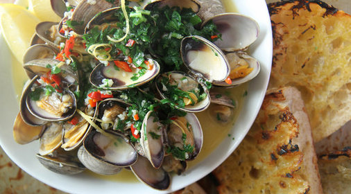 Мидии в вине и масле