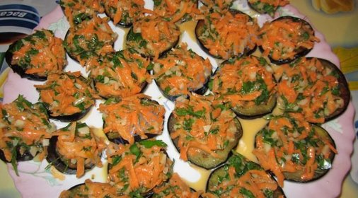 Баклажаны с морковкой