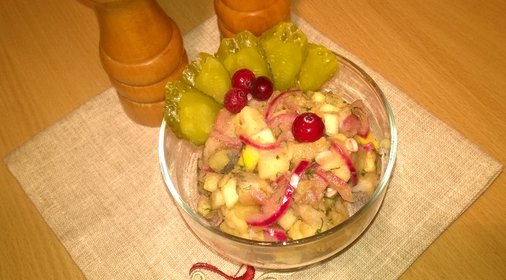Салат из сельди и картофеля