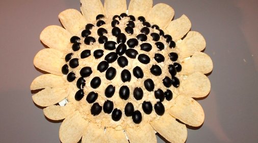 Салат Подсолнух с чипсами