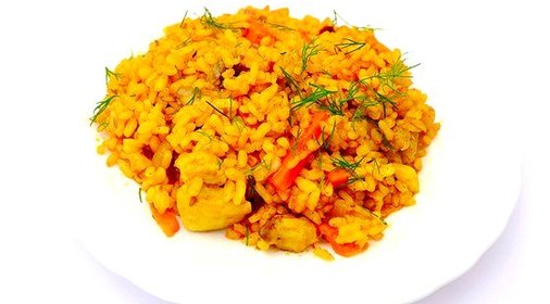 Рис с кальмарами