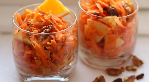 Сладкий салат из моркови