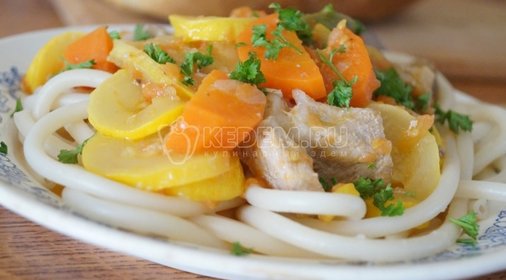 Свинина с овощами