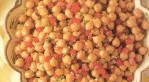 Салат из турецкого гороха (нут)