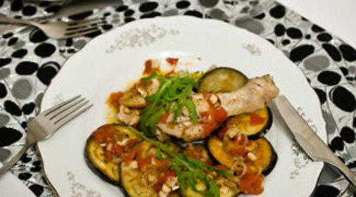 Poulet dArles - цыпленок с баклажанами