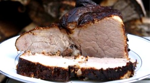Мясо горячего копчения в коптильне
