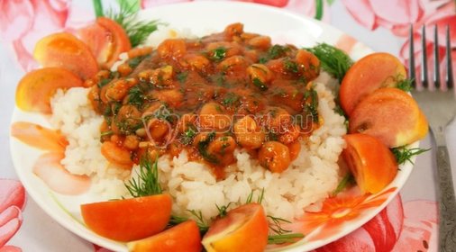 Яйца с горчицей и соусом чили