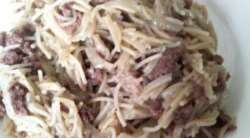 Вермишель с фаршем