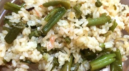 Рис с имбирем и фасолью