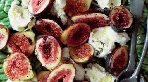 Инжир на гриле с моцареллой