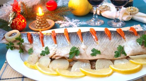 Горбуша запечённая с овощами