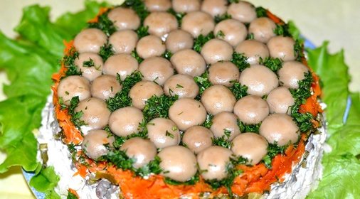 Салат Грибная полянка