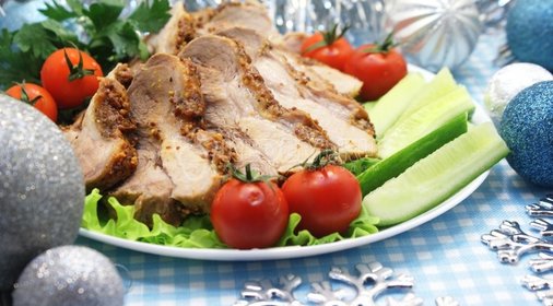 Запеченное мясо в фольге на Новый год