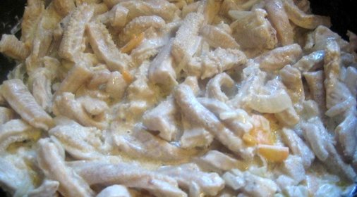 Рубец в сливках