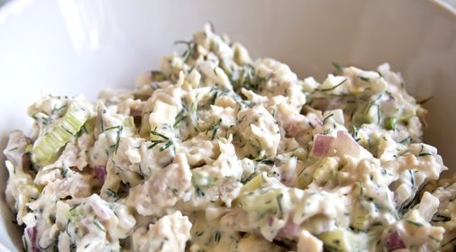 Салат Обжорка с курицей