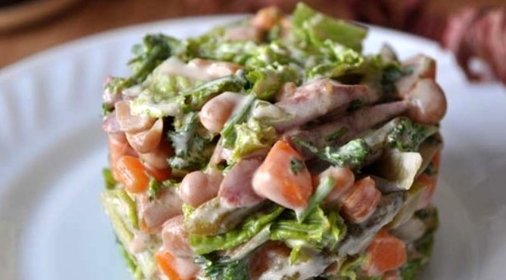 Колбасный салат по-немецки