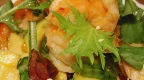 Салат с креветками