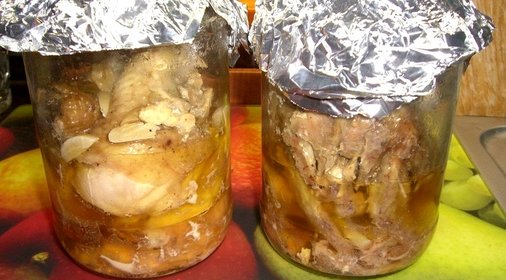 Домашняя тушенка из курицы
