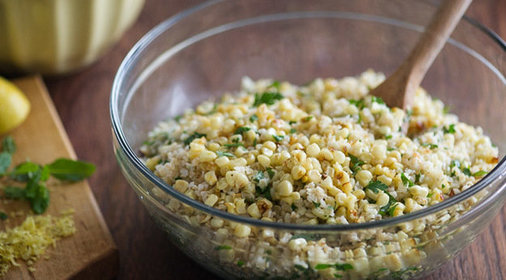 Табуле с жареной кукурузой