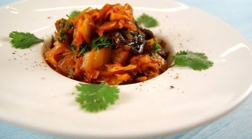 Бигос с грибами