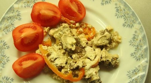 Куриная печень в сметане