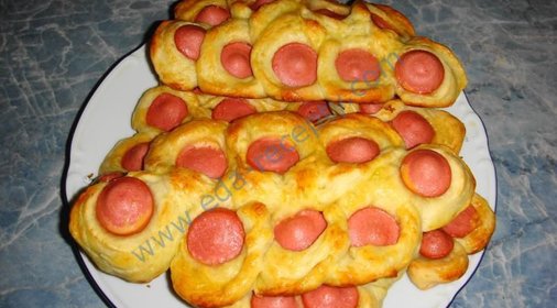 Булка с сосиской