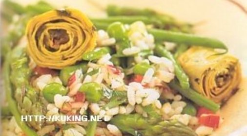 Итальянский рисовый салат с овощами