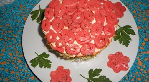 Салат Цветочная поляна