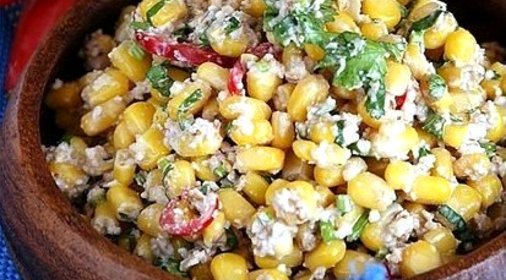 Кукуруза с орехами