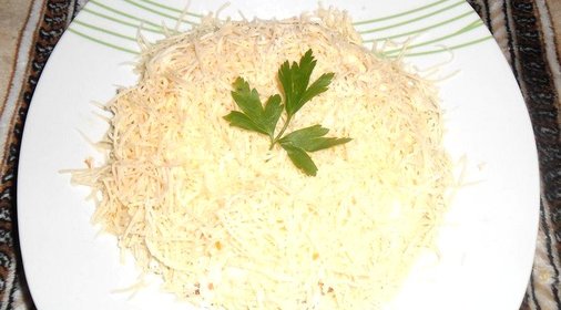 Нежный салат с семгой