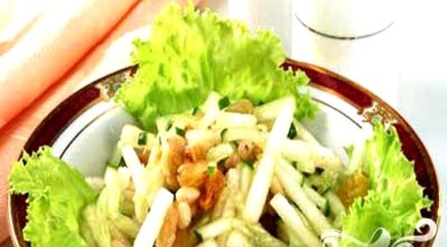 Салат из груш с огурцами