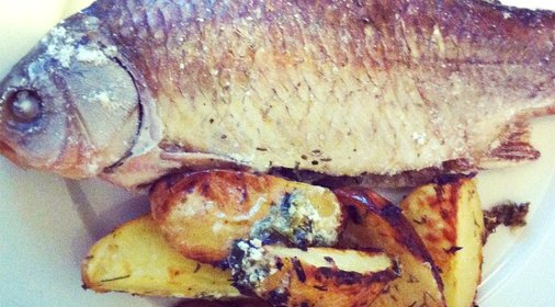 Рыба, запеченная в соли, по‑хорватски