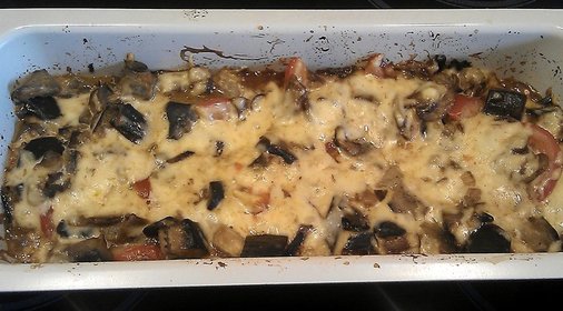 Баклажаны с грибами