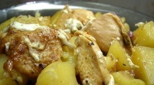 Курица с картофелем в фольге