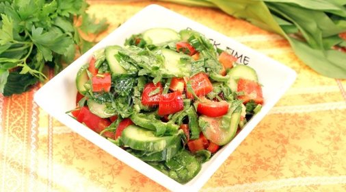 Овощной салат с горчичной заправкой