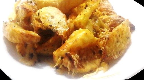 Печеный картофель с сыром