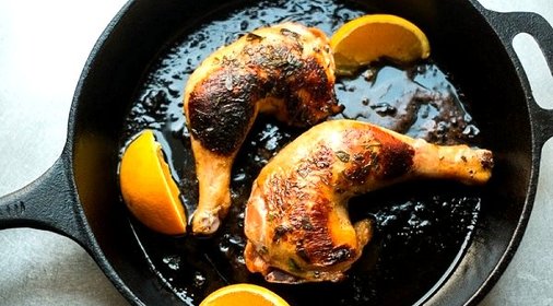 Окорочка с апельсинами