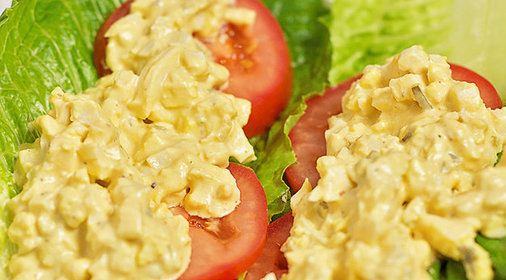 Простой яичный салат