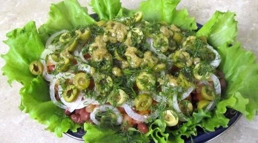 Салат с тунцом Весна