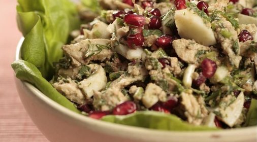 Имеретинский салат из курицы