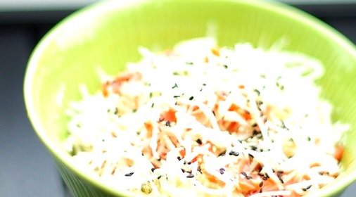 Салат из черной редьки с морковью