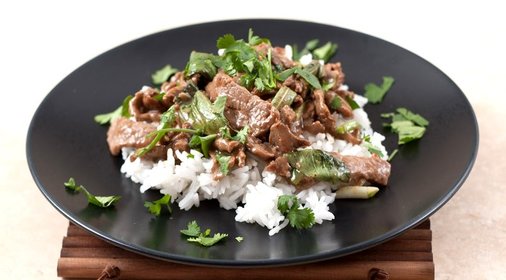 Мясо с базиликом